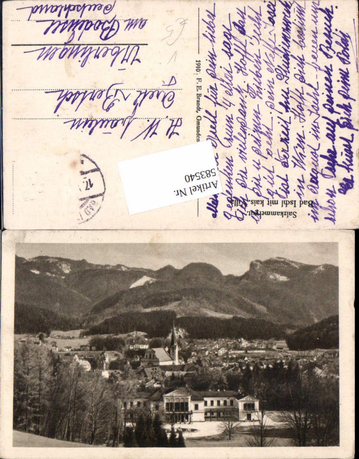 583540,Bad Ischl Kaiservilla pub Brandt 051