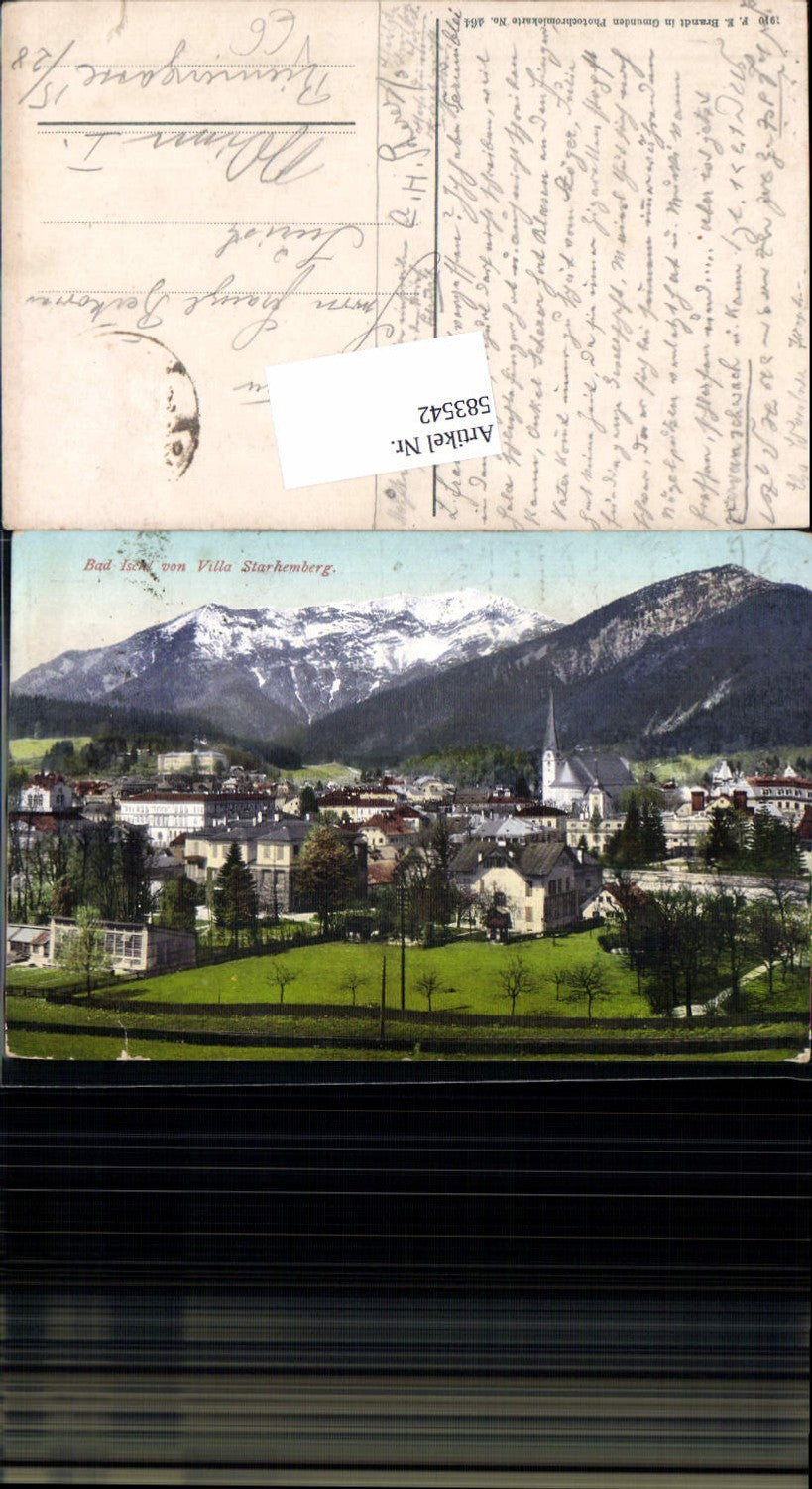 583542,Bad Ischl von Villa Starhemberg pub Brandt  464