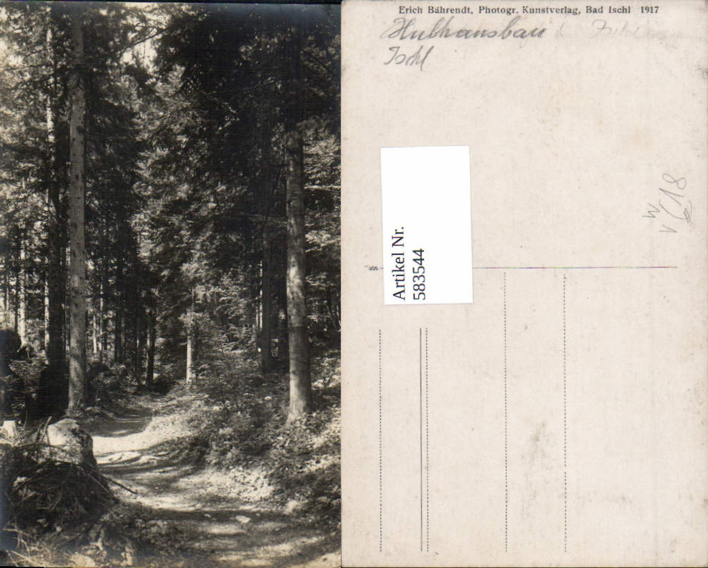 583544,tolle Detail Foto-AK Bad Ischl pub Bährendt