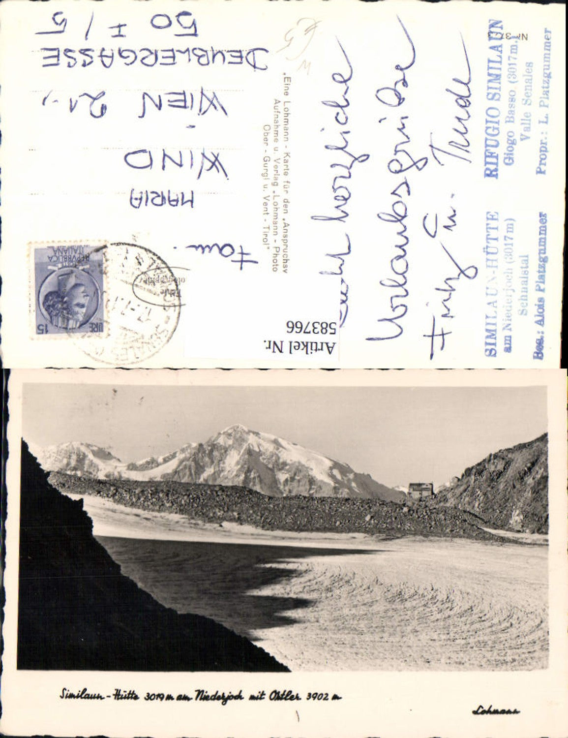 Alte Ansichtskarte – Old Postcard