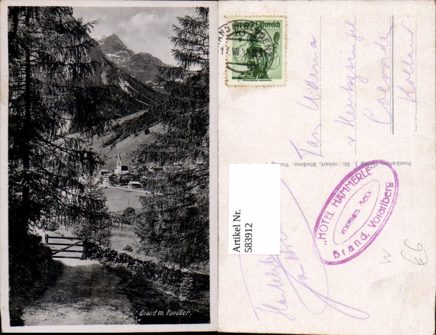 Alte Ansichtskarte – Old Postcard