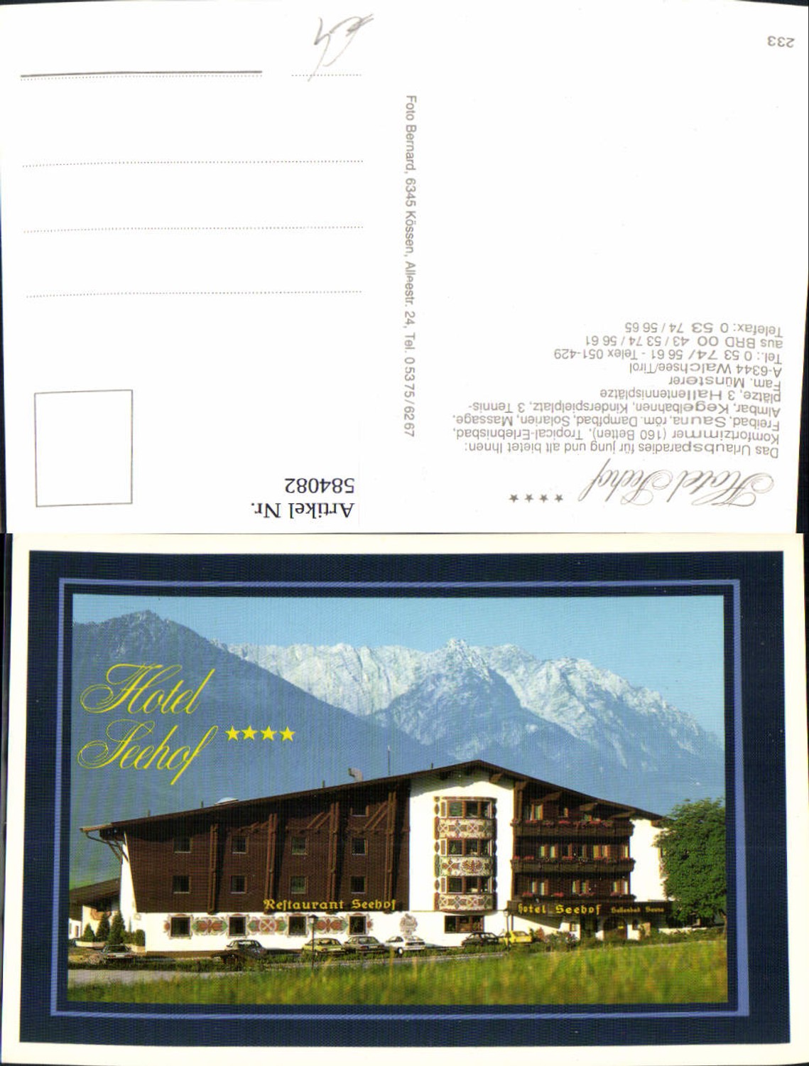 Alte Ansichtskarte – Old Postcard