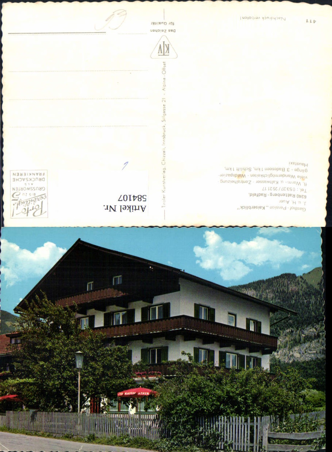 Alte Ansichtskarte – Old Postcard