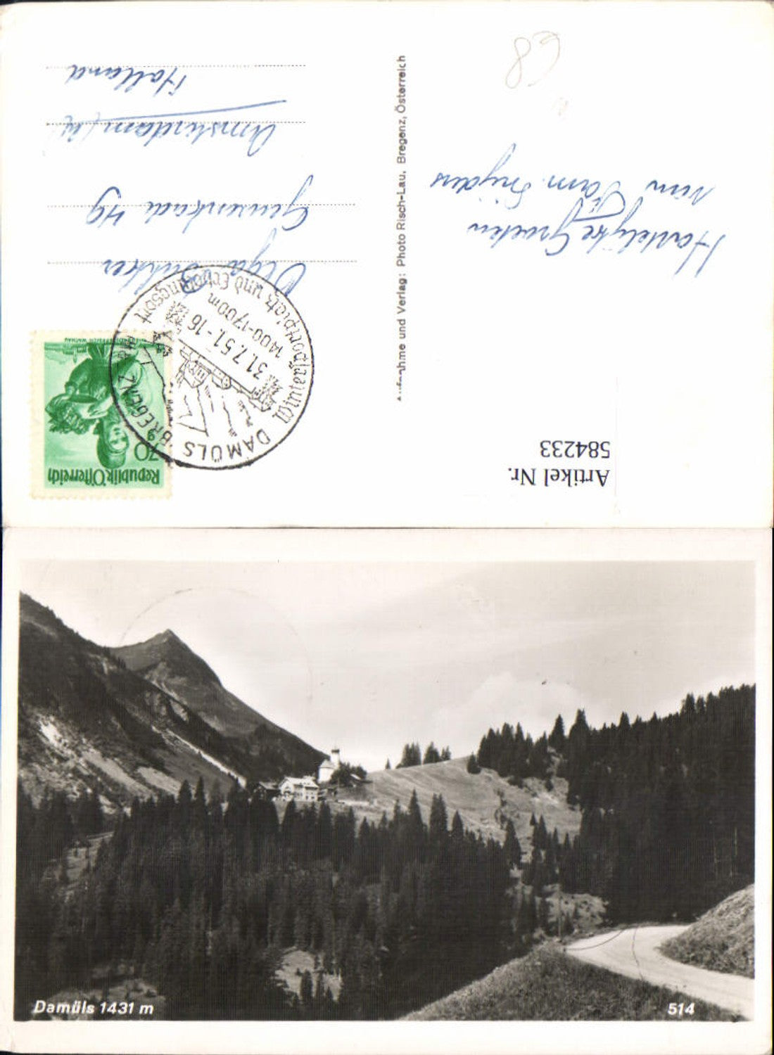 Alte Ansichtskarte – Old Postcard