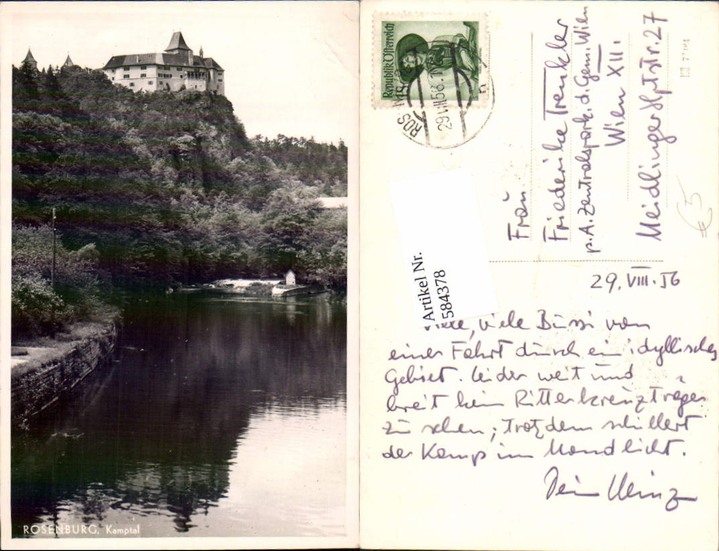 584378,Rosenburg Mold bei Horn Kamptal Kamp