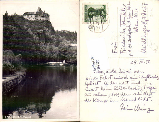 584378,Rosenburg Mold bei Horn Kamptal Kamp