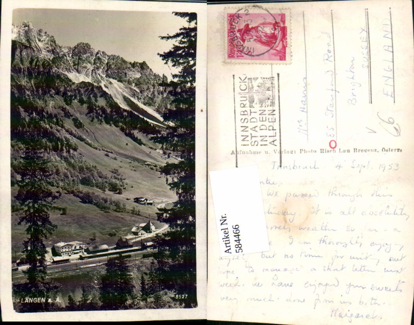 Alte Ansichtskarte – Old Postcard