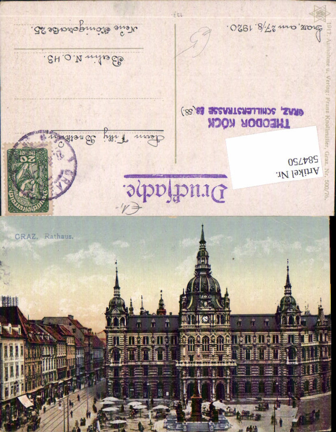 Alte Ansichtskarte – Old Postcard