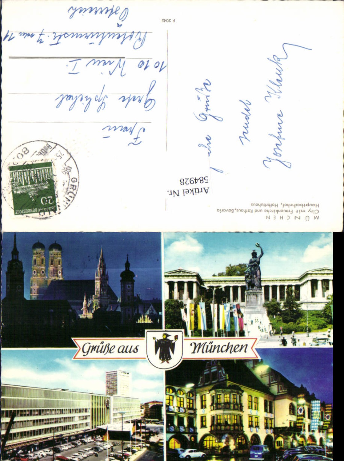 584928,München Frauenkirche VW Käfer