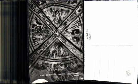 585017,Foto Ak Gurk Sündenfall Fresko im Karner zu Pisweg