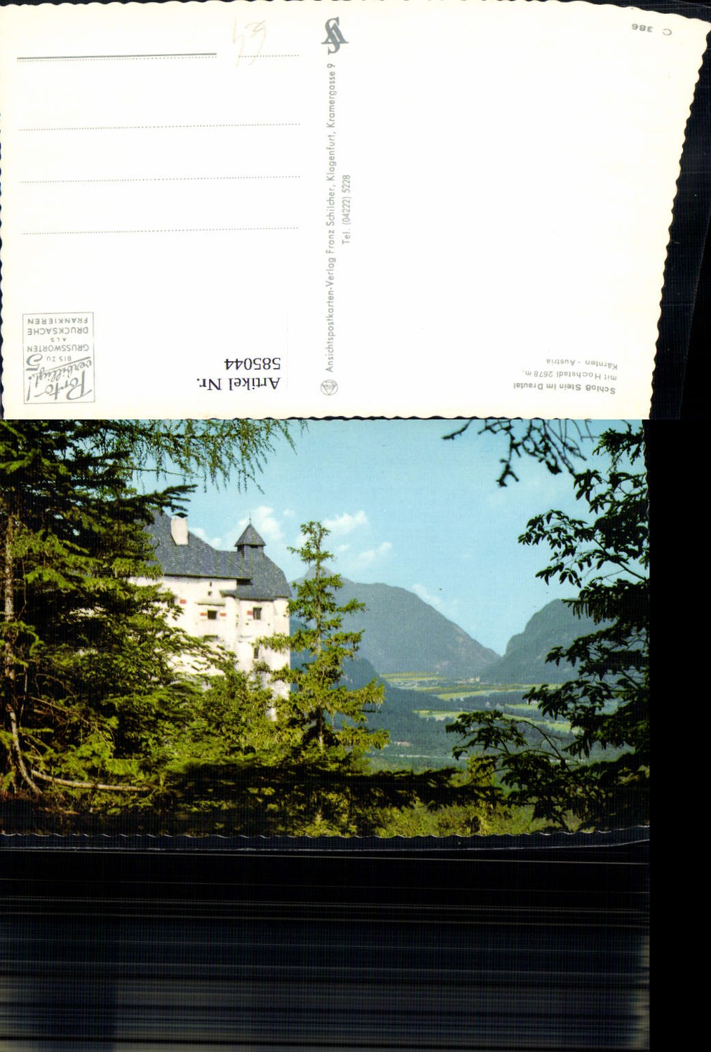 585044,Dellach im Drautal Schloss Stein i. Drautal m. Hochstadl