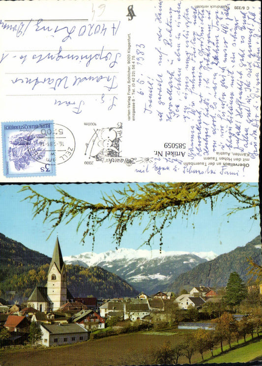 585059,Obervellach a. d. Tauernbahn m. d. Hohen Tauern