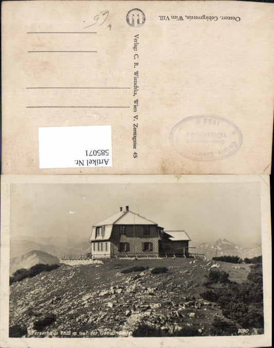 585071,Foto Ak Terzerhaus a. d. Gemeindealpe Mitterbach am Erlaufsee