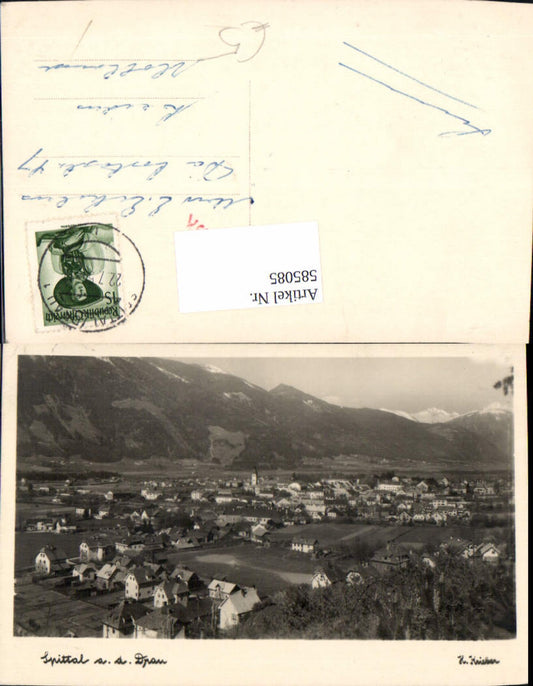 585085, Photo Ak Spittal an der Drau Totale