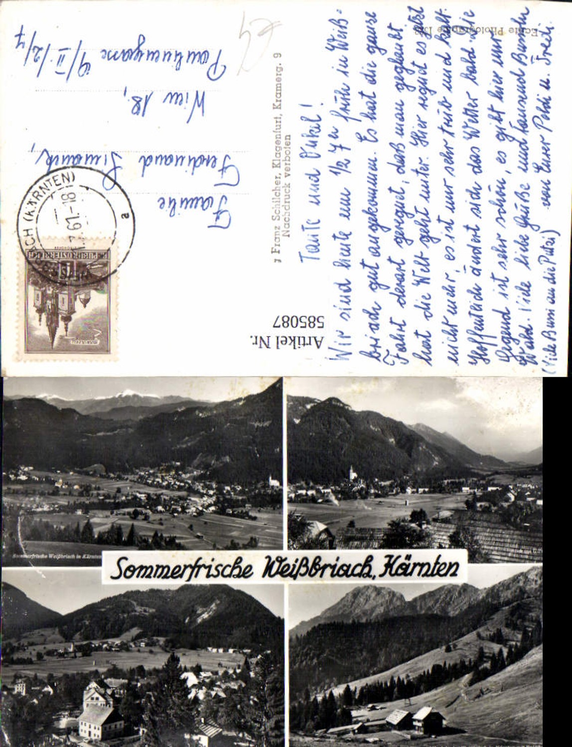 Alte Ansichtskarte – Old Postcard