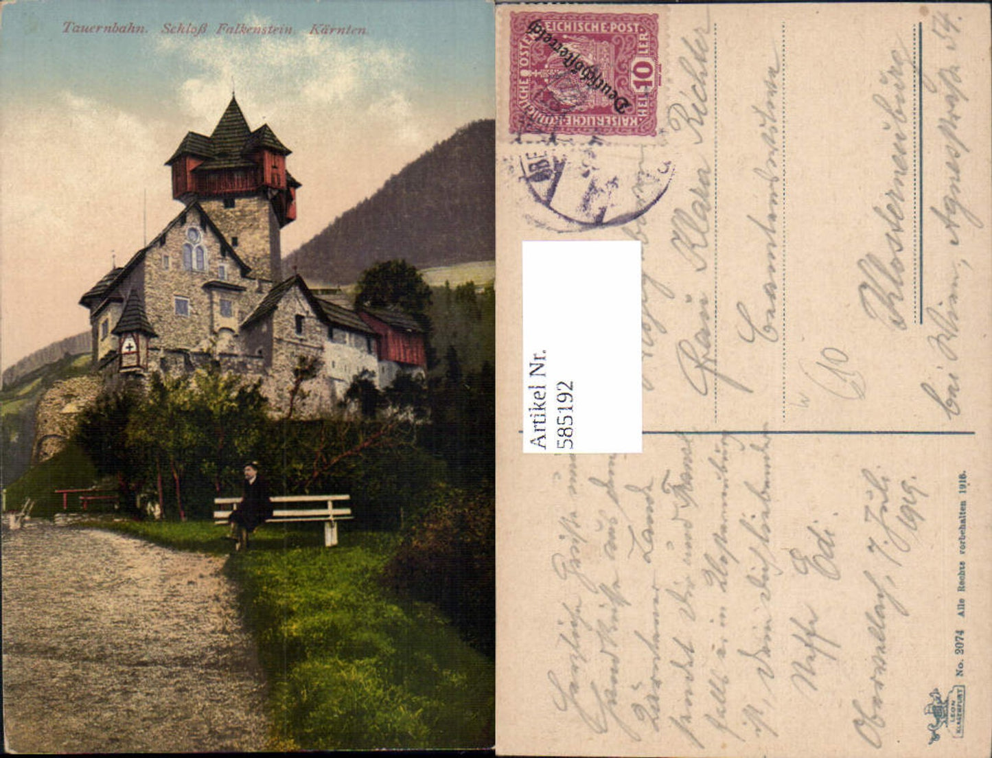 585192, Obervellach Tauernbahn Castle Falkenstein Castle