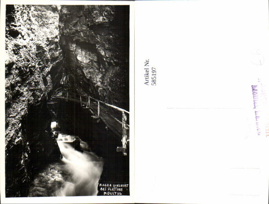 585197, Photo Ak Flattach Raggaschlucht Mölltal Landscape