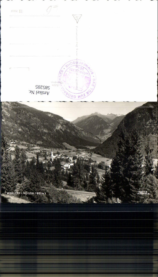 585205, Photo Ak Winklern i. Mölltal Totale