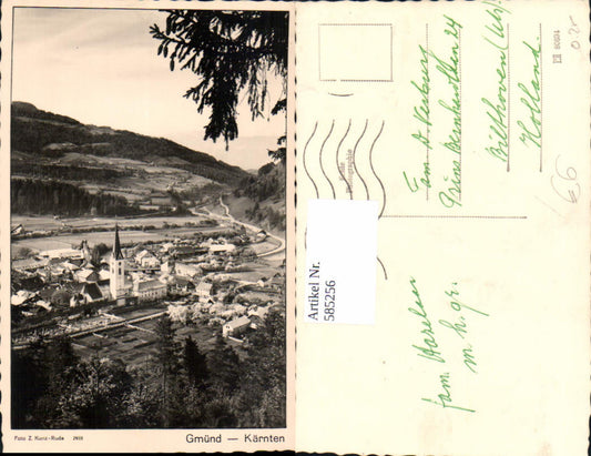 585256,Foto Ak Gmünd in Kärnten Ansicht