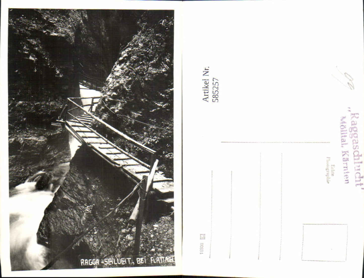 585257,Raggaschlucht b. Flattach Mölltal Schlucht Landschaft