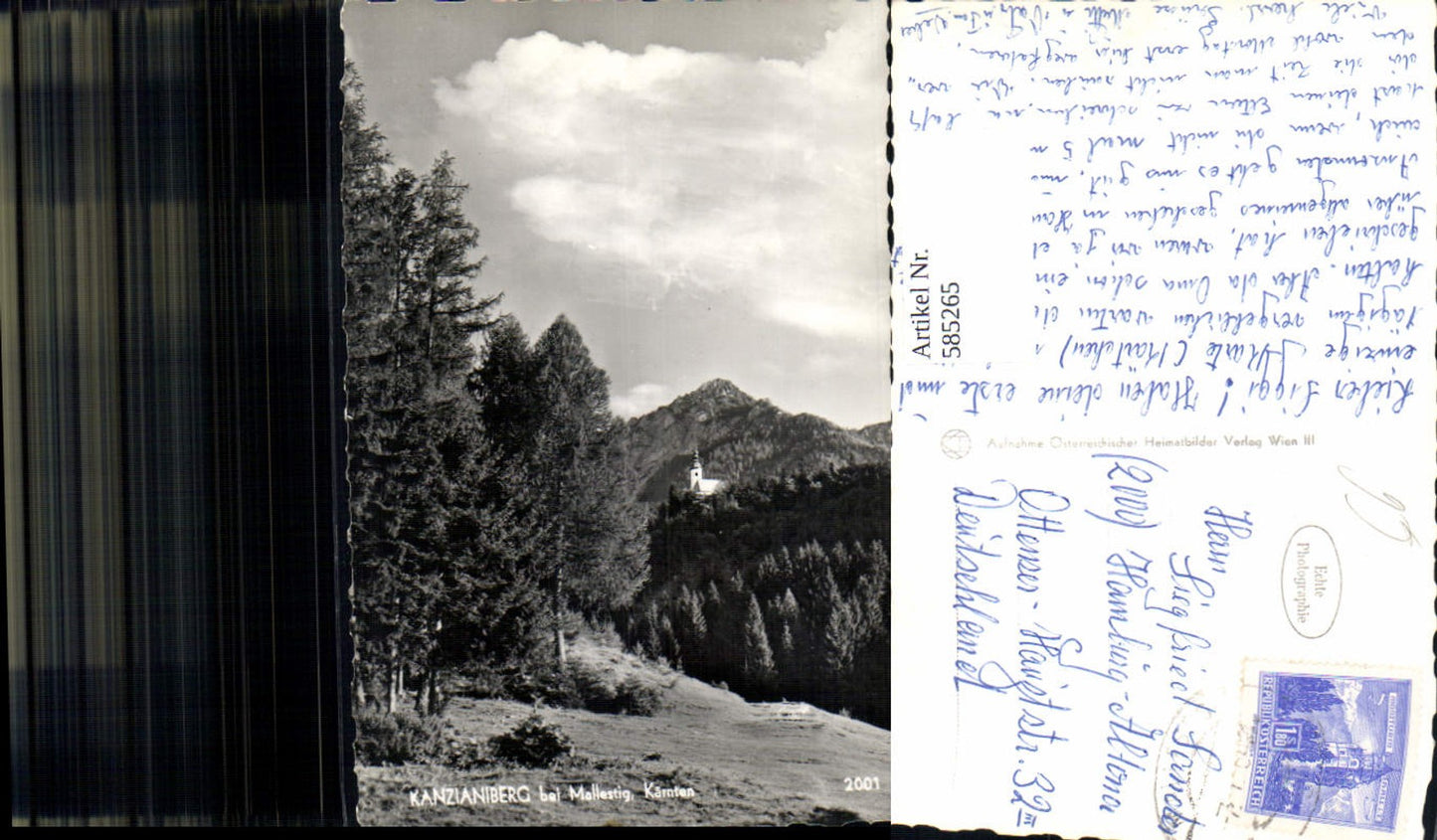 585265,Foto Ak Kanzianiberg b. Mallestig Finkenstein am Faaker See
