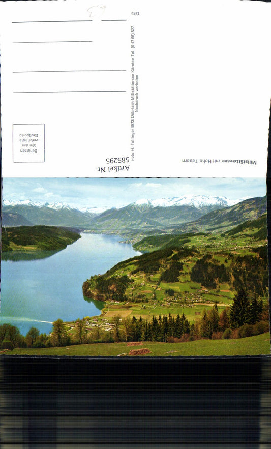585295, Millstättersee with Hohe Tauern Total Millstatt am See