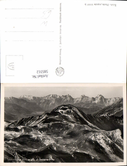 585312, Photo: Edelweissspitze opposite the Steinere Meer near Heiligenblut am Großglockner