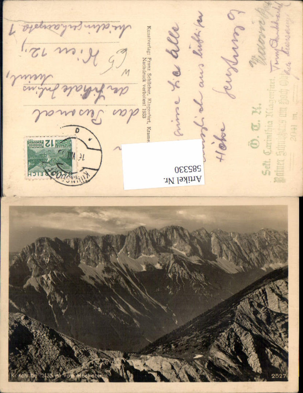 Alte Ansichtskarte – Old Postcard