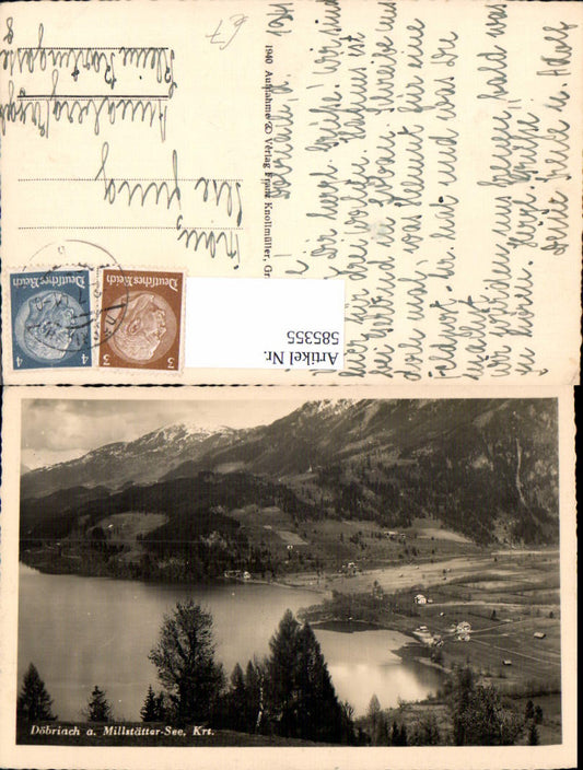 585355,Foto Ak Radenthein Döbriach a. Millstättersee Ansicht