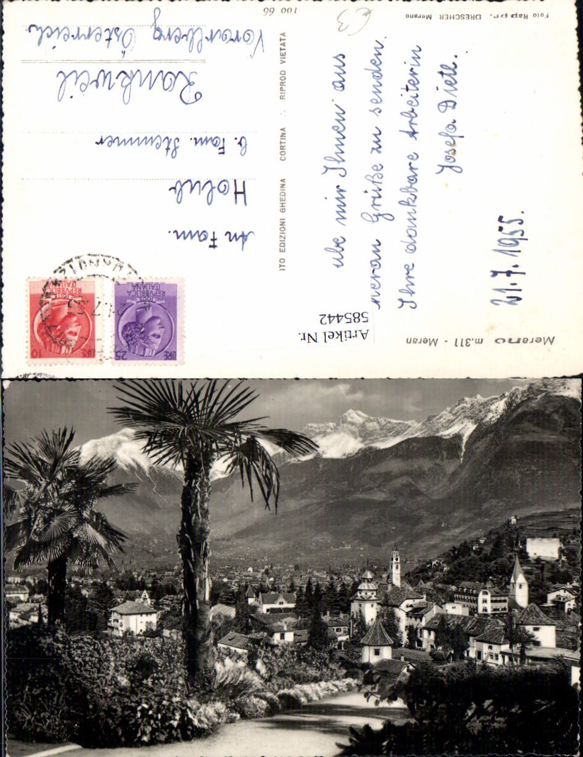 Alte Ansichtskarte – Old Postcard