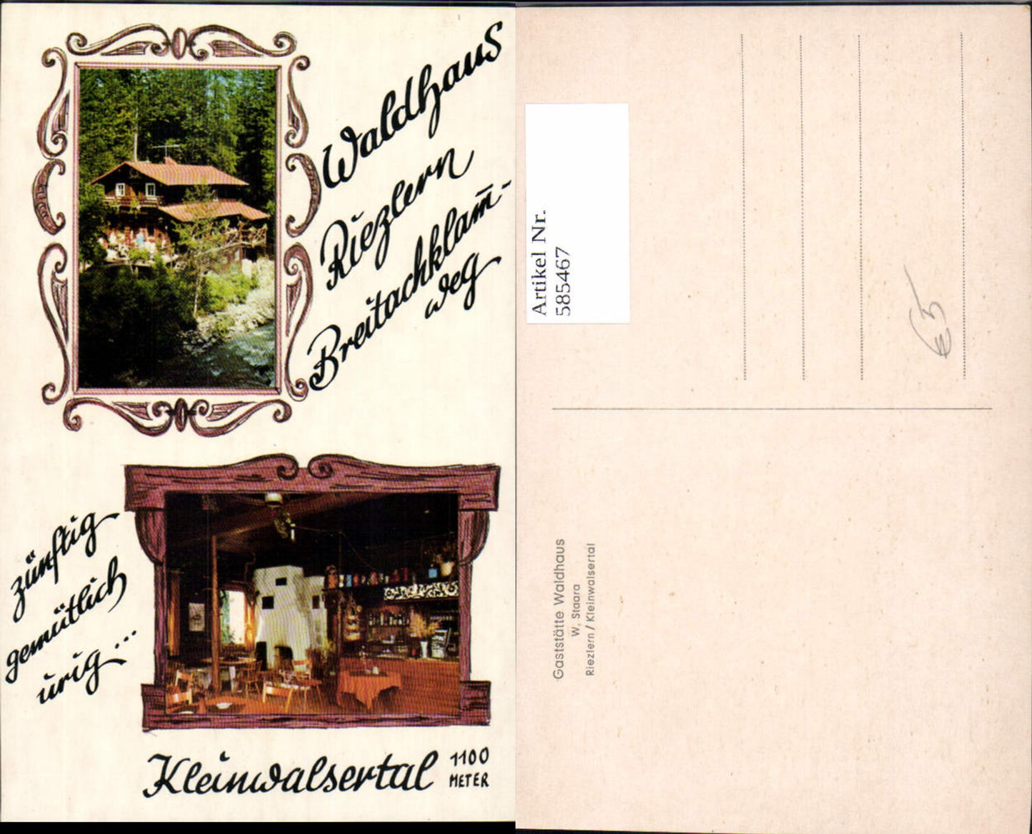 Alte Ansichtskarte – Old Postcard