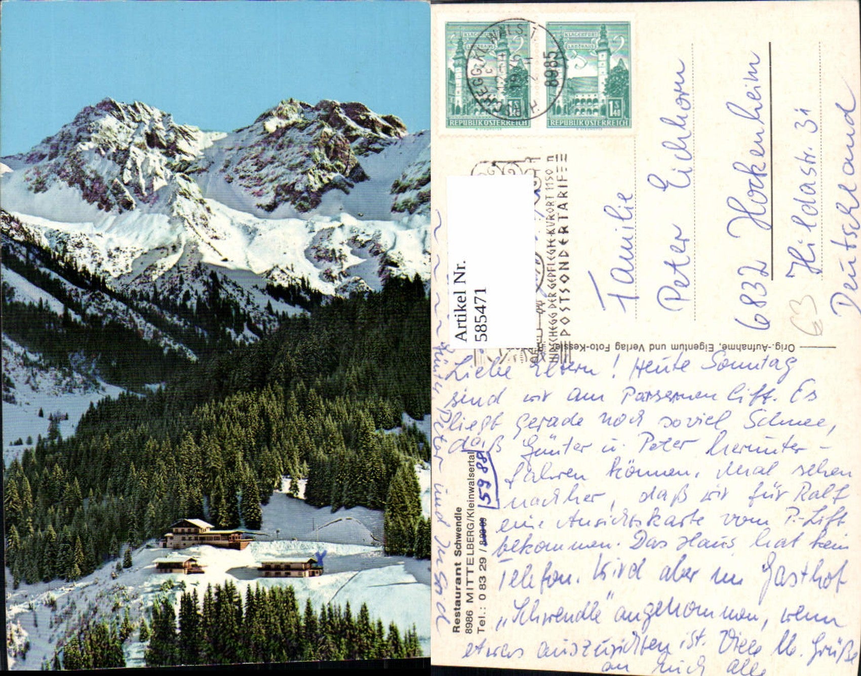 Alte Ansichtskarte – Old Postcard