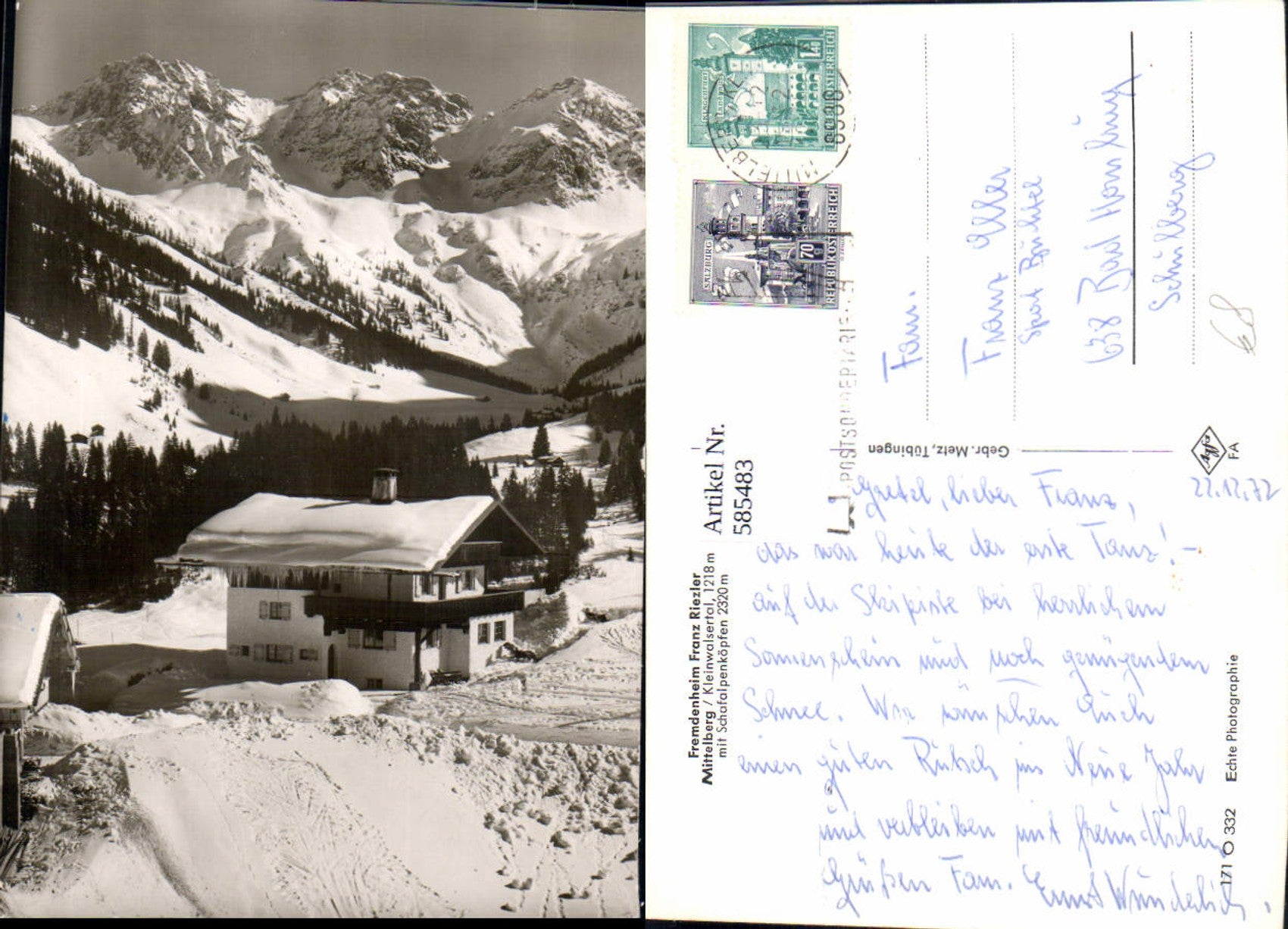Alte Ansichtskarte – Old Postcard
