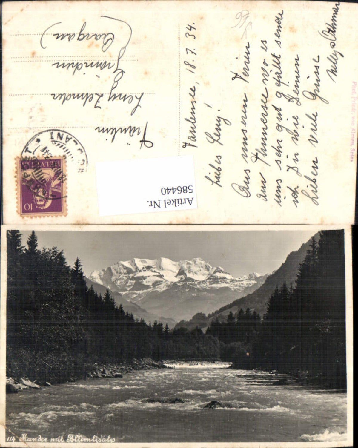 Alte Ansichtskarte – Old Postcard