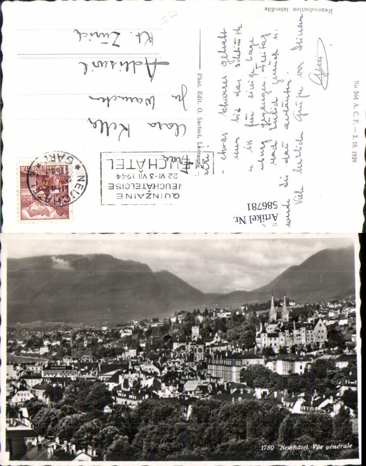 Alte Ansichtskarte – Old Postcard