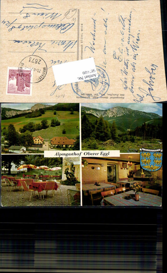 587409,Mehrbild Ak Alpengasthof Oberer Eggl Prein a. d. Rax Reichenau an der Rax