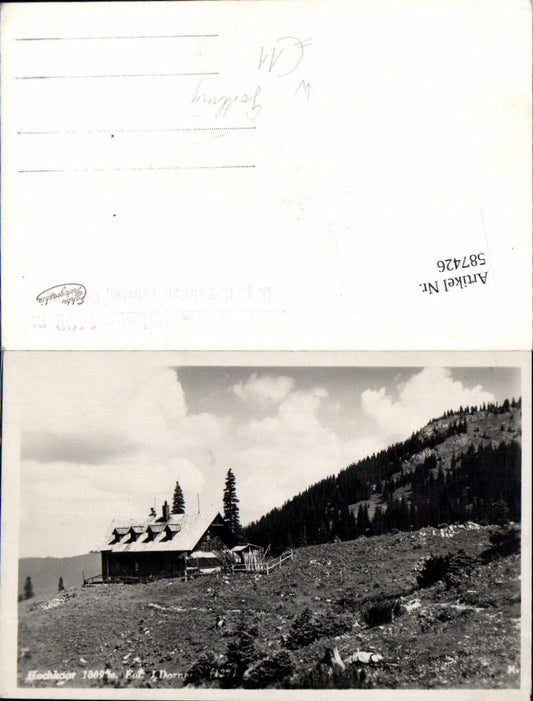 587426,Foto Ak Schutzhaus Hochkar Göstling an der Ybbs