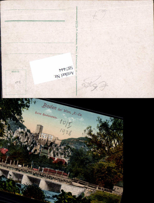 587444,Baden b. Wien Ruine Rauhenstein
