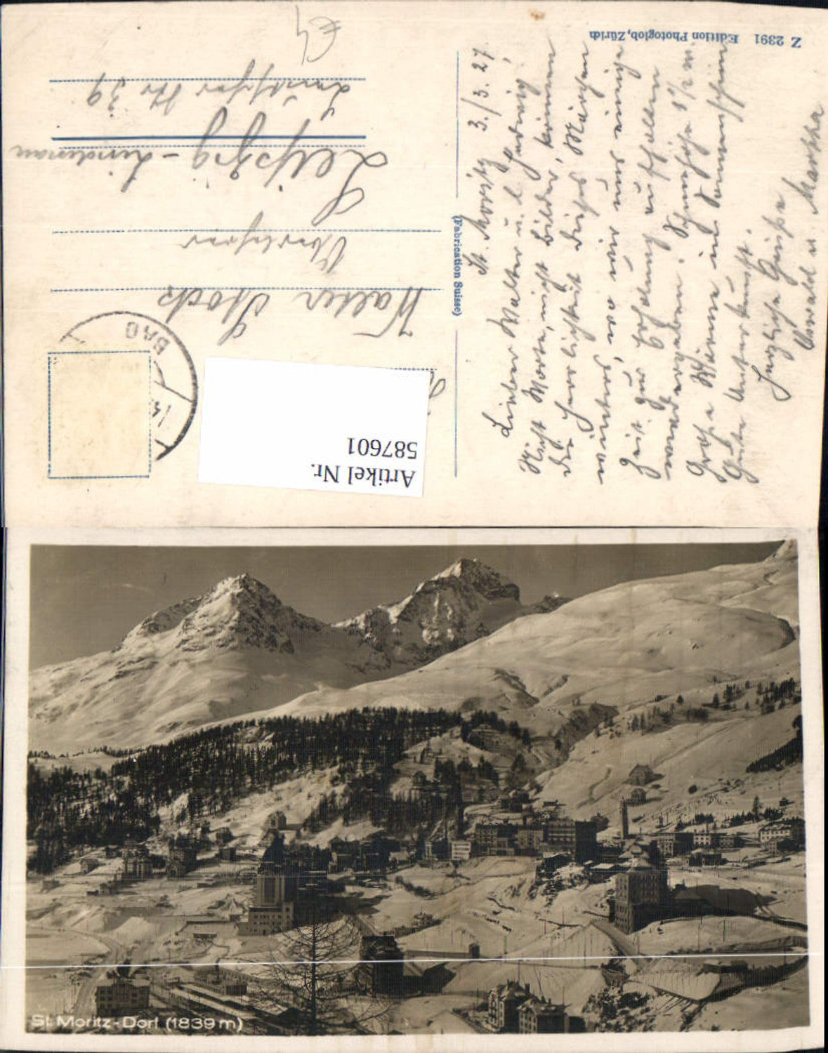 Alte Ansichtskarte – Old Postcard