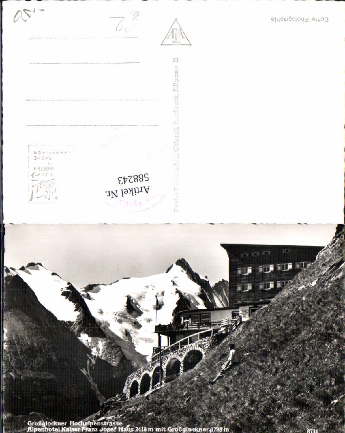 588243,Grossglockner Hochalpenstrasse Heiligenblut Alpenhotel Kaiser Franz Josef Haus