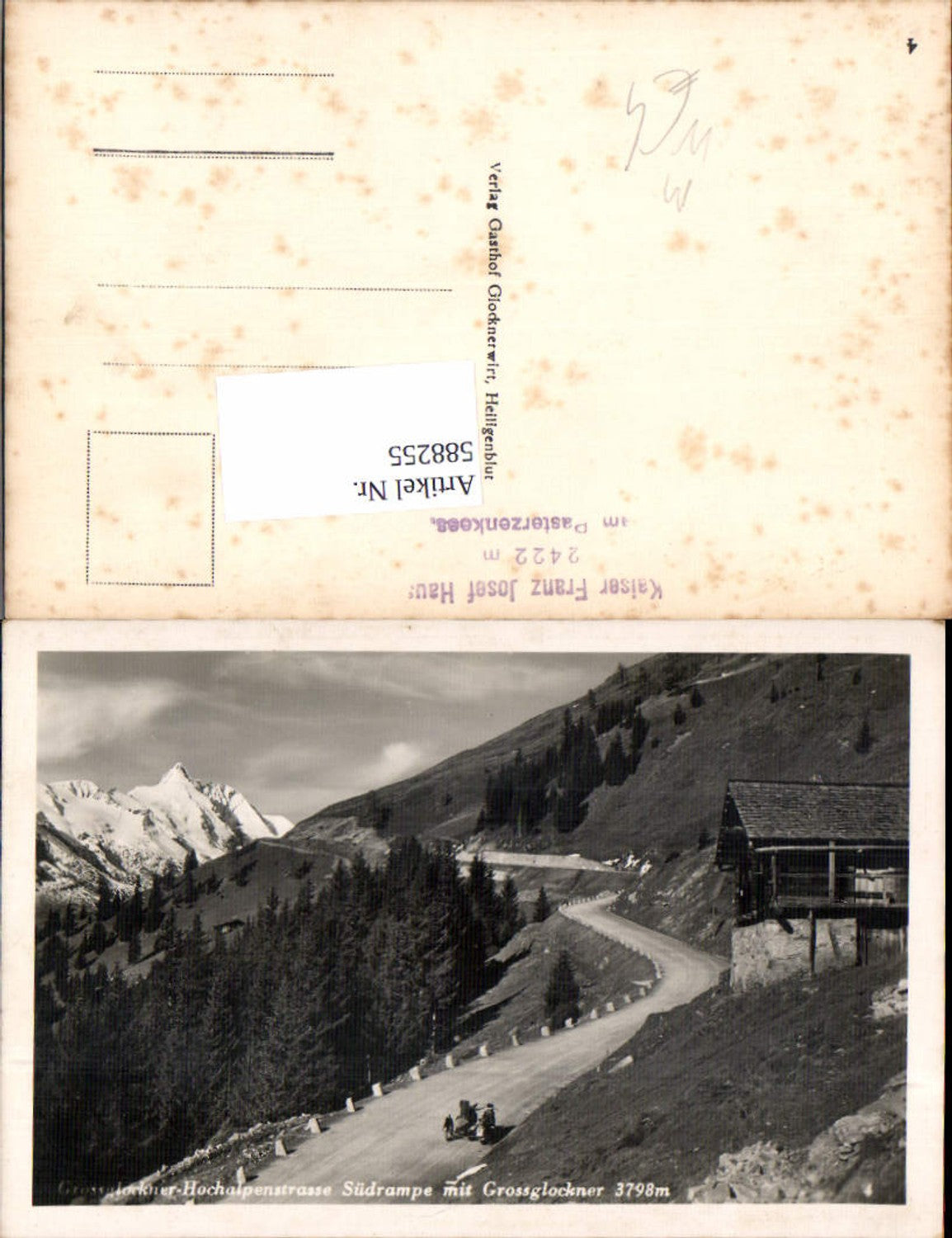 588255, Grossglockner High Alpine Road Heiligenblut South Ramp Sidecar