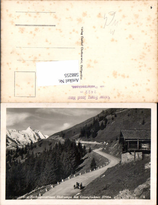 588255, Grossglockner High Alpine Road Heiligenblut South Ramp Sidecar