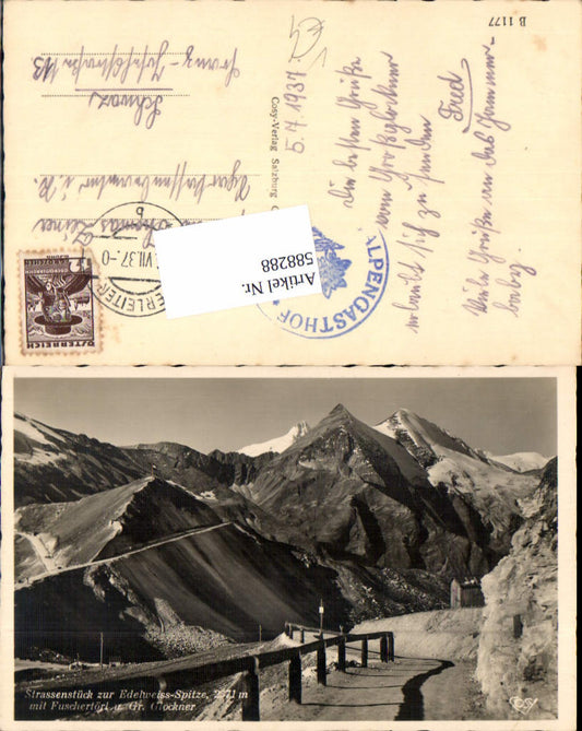 588288,Grossglockner Hochalpenstrasse Heiligenblut Fuschertörl Edelweiss Spitze