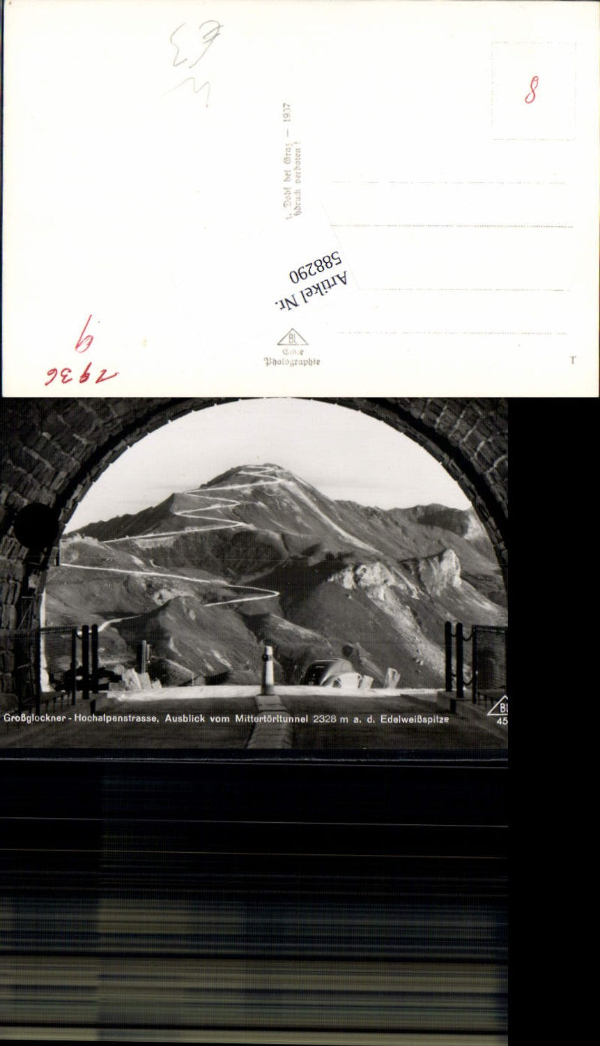 588290,Grossglockner Hochalpenstrasse Heiligenblut Mittertörltunnel Tunnel