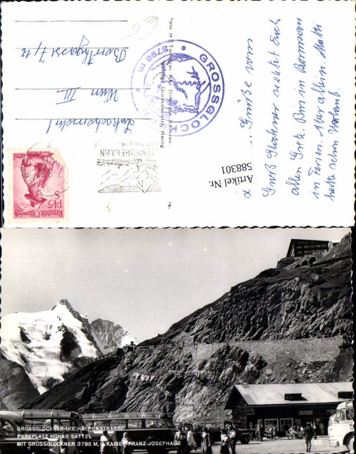588301, Grossglockner High Alpine Road Heiligenblut Bus Autobus Postbus