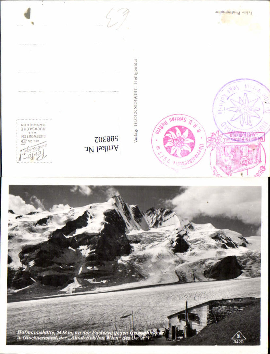 588302,Grossglockner Hochalpenstrasse Heiligenblut Hofmannshütte