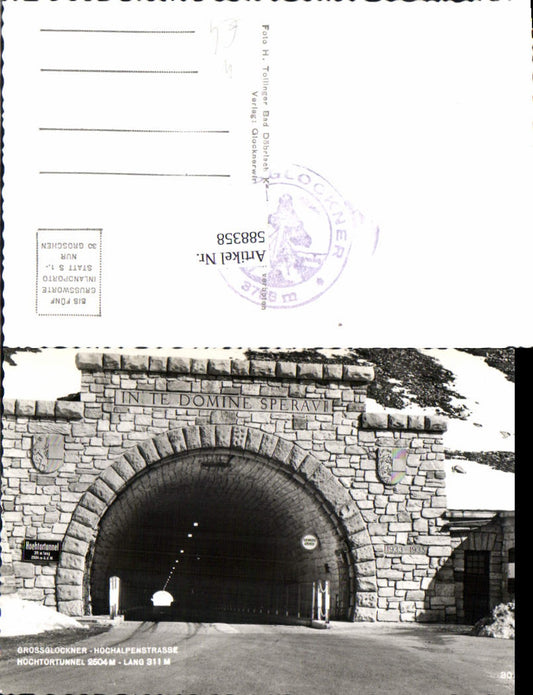 588358, Grossglockner High Alpine Road Heiligenblut Hochtor Tunnel