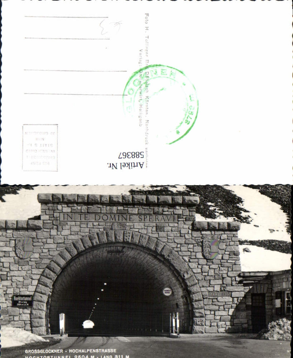 588367,Grossglockner Hochalpenstrasse Heiligenblut Hochtortunnel Tunnel Hochtor