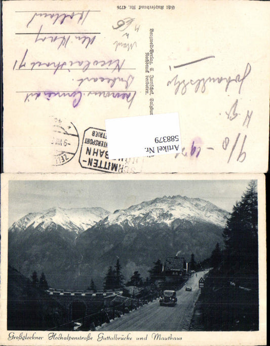 588379,Grossglockner Hochalpenstrasse Heiligenblut Mauthaus Maut Zoll Guttalbrücke