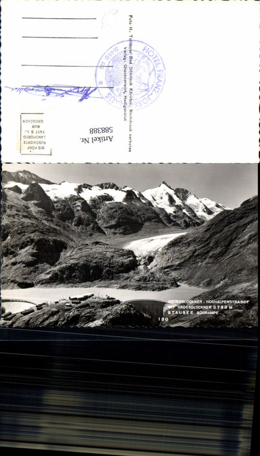 588388,Grossglockner Hochalpenstrasse Heiligenblut Südrampe Stausee